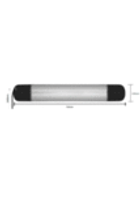 Уличный электрический обогреватель Luxeva PRO-WL MINI 1200 black
