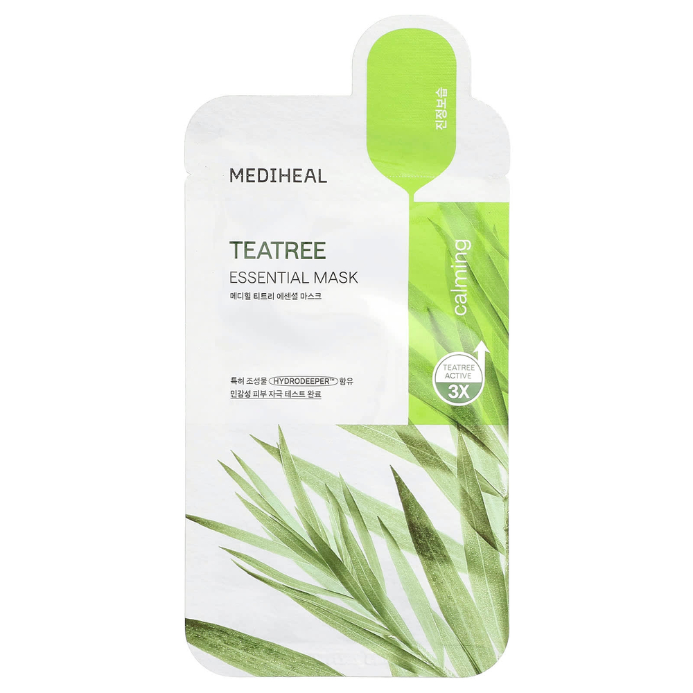 MEDIHEAL, Маска для лица с маслом чайного дерева, 1 шт., 24 мл (0,81 жидк. унц.)