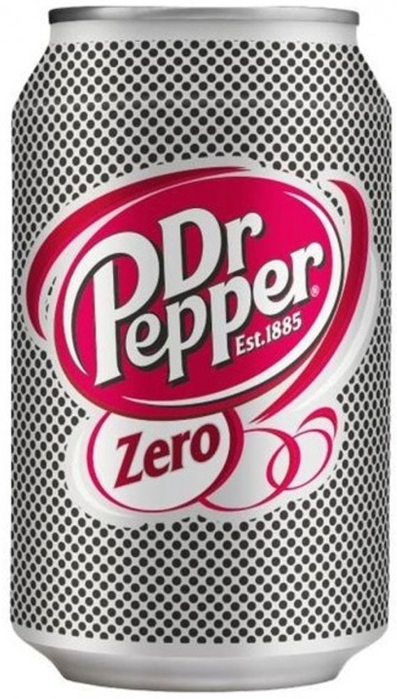 Газированный напиток Доктор Пеппер Зеро / Dr. Pepper Zero 0.33 - банка