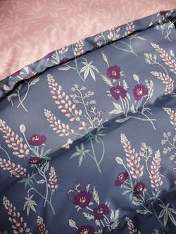 Постельное белье "Люпин/Люпин (компаньон)" 2-спальный   наволочки 50х70 2шт Простынь на резинке 160х200 см  Пододеяльник 175х215 см  Сказка сатин