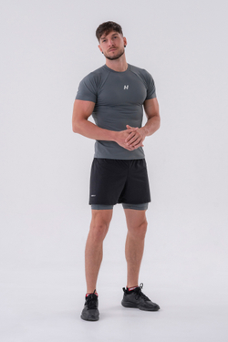 Мужская футболка Nebbia Functional Slim-fit T-shirt 324 Grey