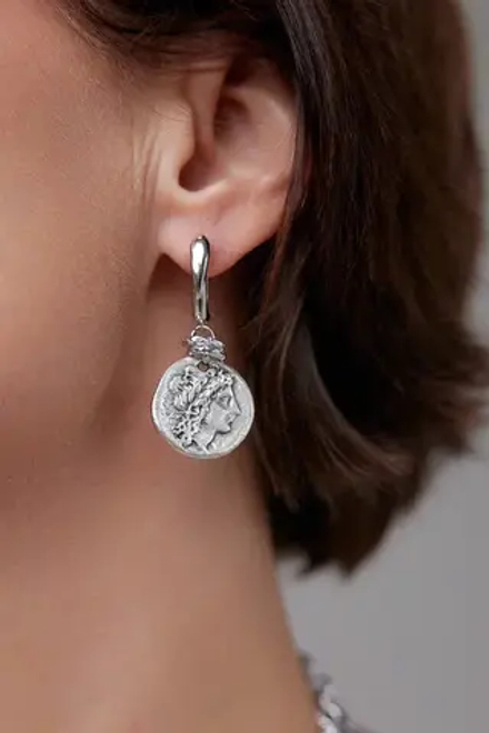 Coins Silver  Серьги mix арт.1390