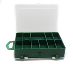 Коробка для блесен и мормышек двухсторонняя Три Кита ТК-14, 11+1 отделений (115*85*35мм)