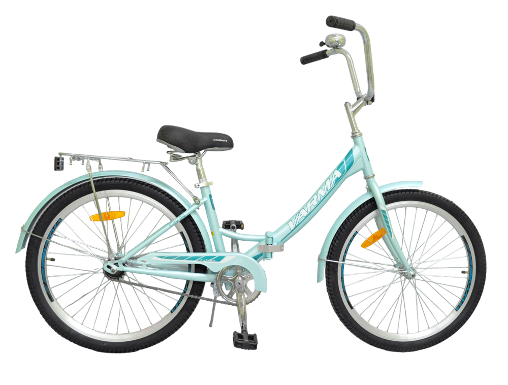 Велосипед 24&quot; VARMA CITY р.14, складной 1ск.,  голубой