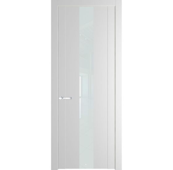 Межкомнатная дверь эмаль Profil Doors 1.9P крем вайт стекло белый лак