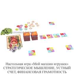 Настольная игра «Мой магазин игрушек» СТРАТЕГИЧЕСКОЕ МЫШЛЕНИЕ, УСТНЫЙ СЧЕТ, ФИНАНСОВАЯ ГРАМОТНОСТЬ