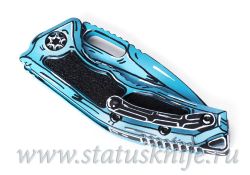 Нож Heretic Knives Medusa Auto MagnaCut Turquoise Cel Shading Limited Editionфотография - 9