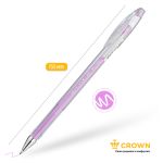 Ручка гелевая CROWN "Hi-Jell Pastel", ФИОЛЕТОВАЯ ПАСТЕЛЬ, 0,8 мм, линия письма 0,5 мм, HJR-500P