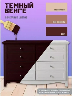 Краска для мебели и декора темный венге