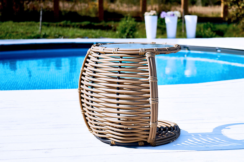 MOKKA MAJORCA боковой столик, цвет соломенный