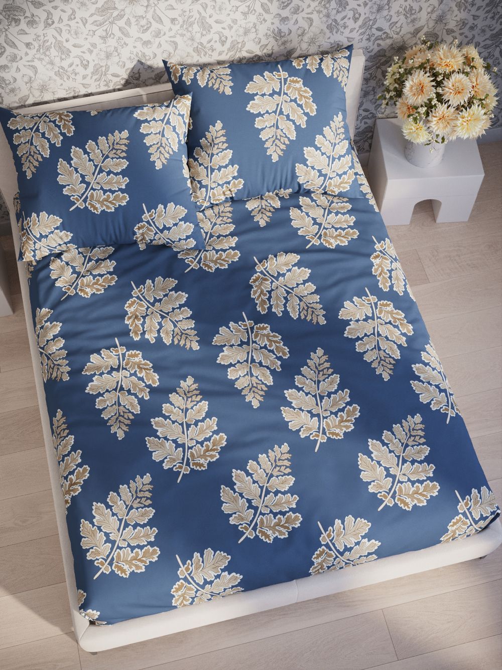 Постельное белье Simple House "Аренто" 1,5-сп   наволочка 50х70 1шт Простынь  150х215 см  Пододеяльник 145х215 см