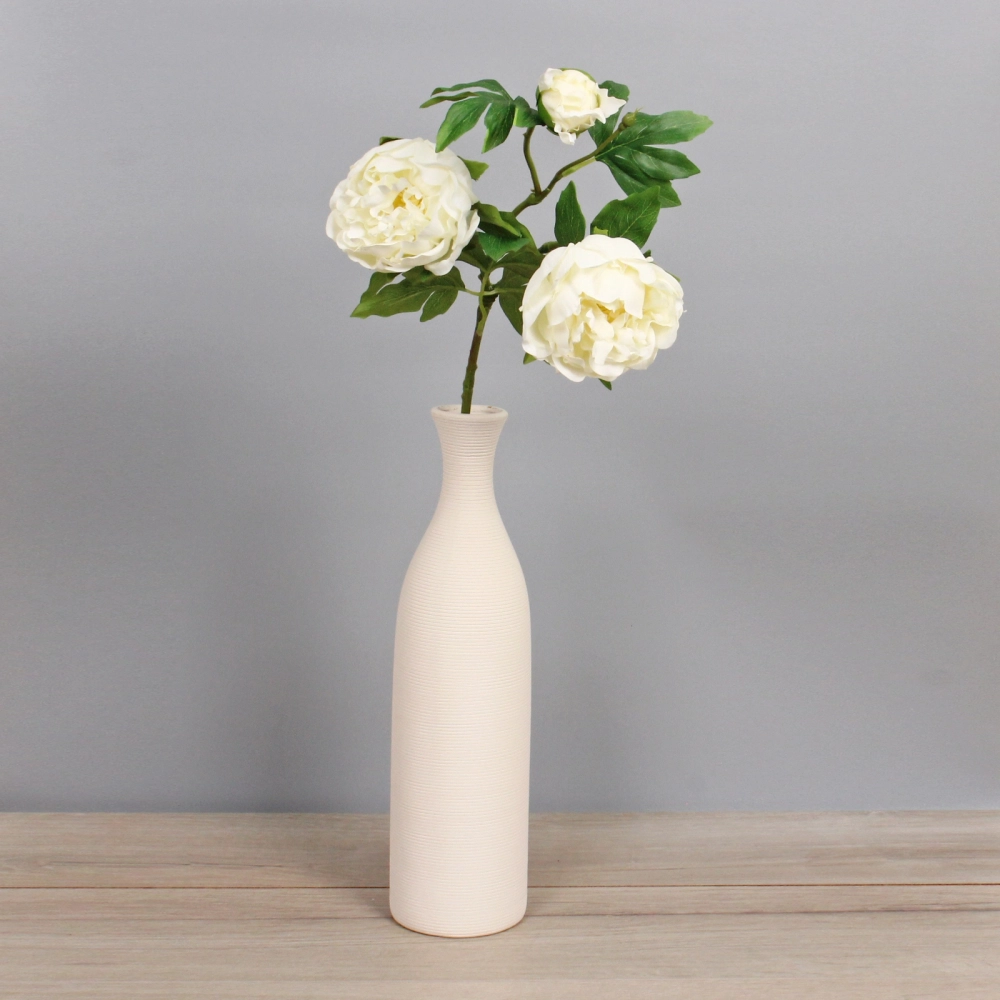 Цветок искусственный «Natur» 78см Пион белый