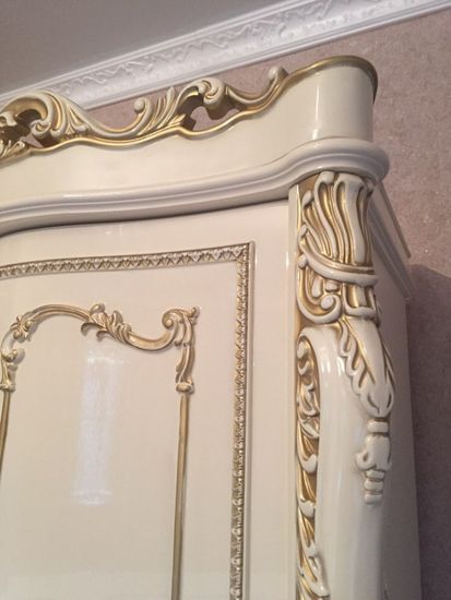 Шкаф  ДЖОКОНДА 5-ти ств.  крем глянец