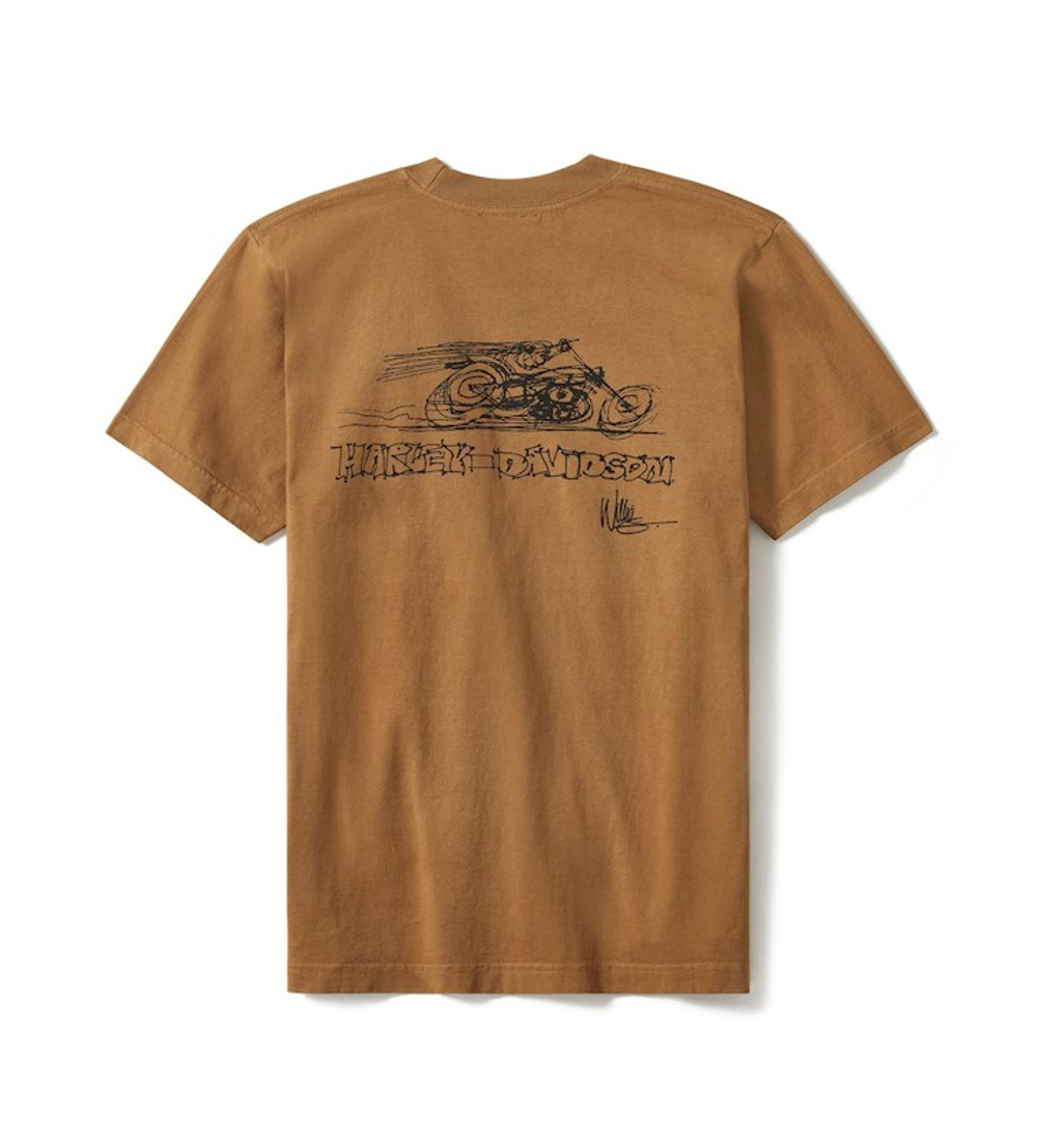 Футболка T-Shirt Fast Willie Marrone Harley-Davidson