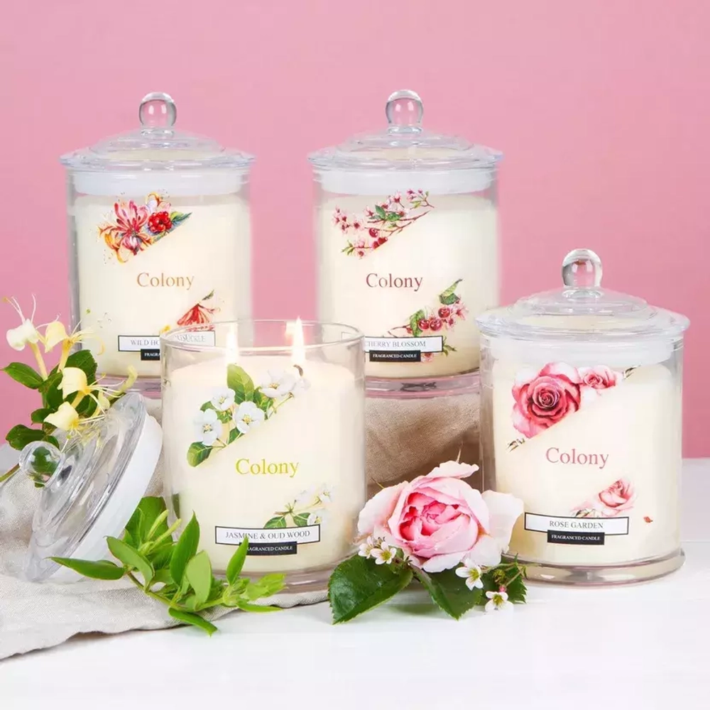 Wax Lyrical - Ароматическая свеча 10х14,3см 48ч Rose Garden / артикул   COL0202  / GTIN 5015802229295