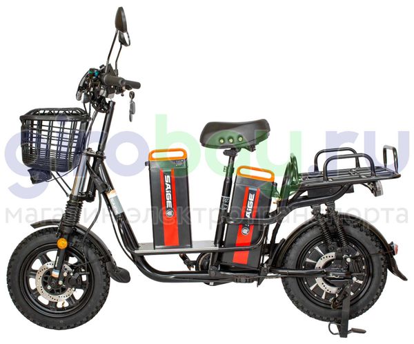 Электровелосипед SAIGE MONSTER GI 240W (60V/40Ah) - с двумя АКБ по 20Ah фото №1