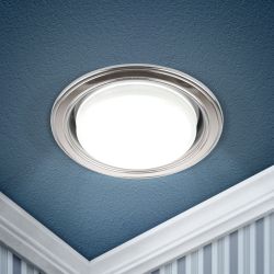 KL35 SN/CH Светильник ЭРА под лампу Gx53,220V, 13W,сатин никель/хром | Встраиваемые светильники Для ламп GX53