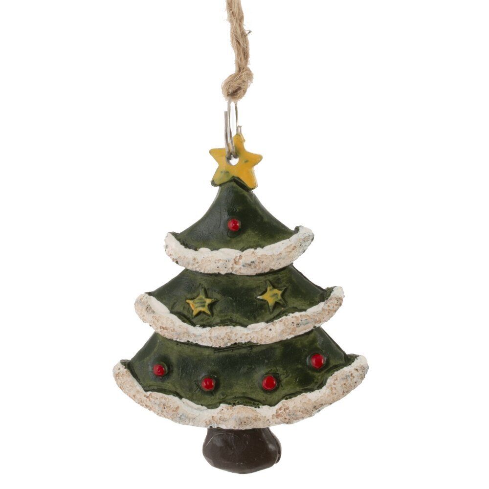 GAEM Изделие декоративное подвесное "Колокольчик/Елка/Носок/Варежка", L4 W1 H5,5 см, 4в.