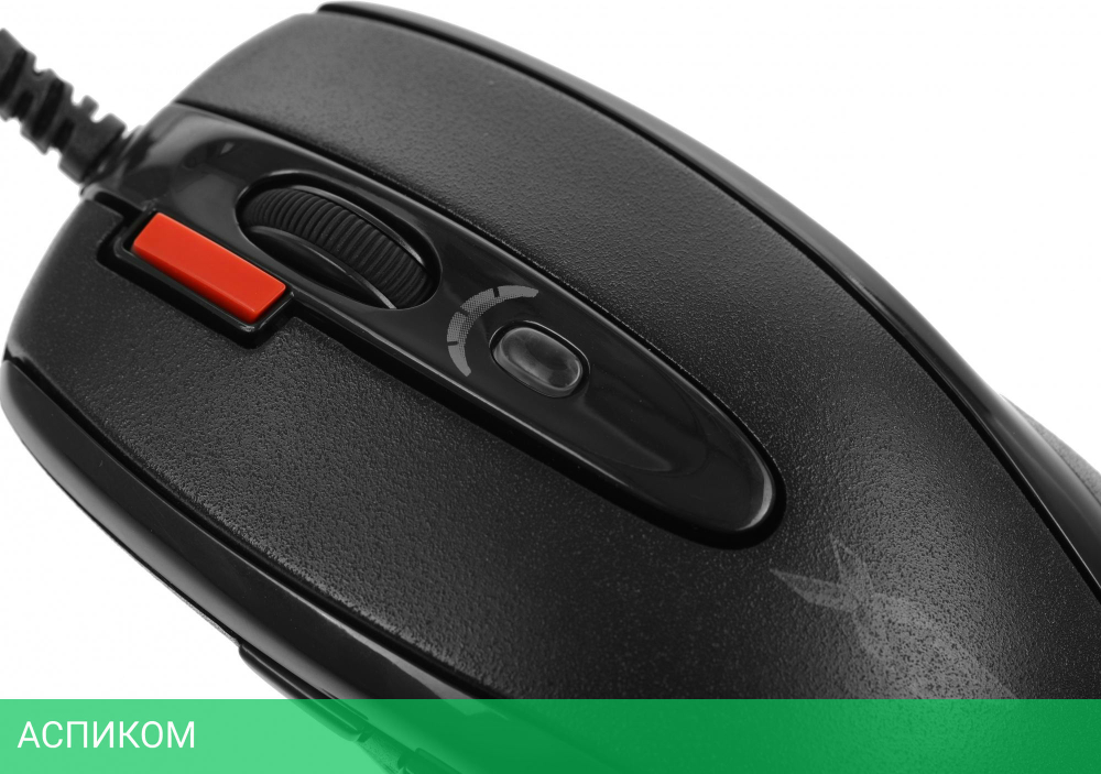 Мышь A4Tech X-7120 + коврик X7-200MP черный