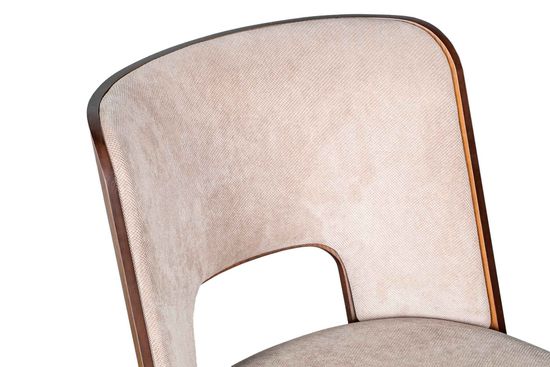 Стул Lucca-F-SW вращающийся Бежевый / Американский орех / массив Бука