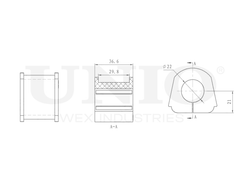 Втулка заднего стабилизатора UNIO RMP-10085