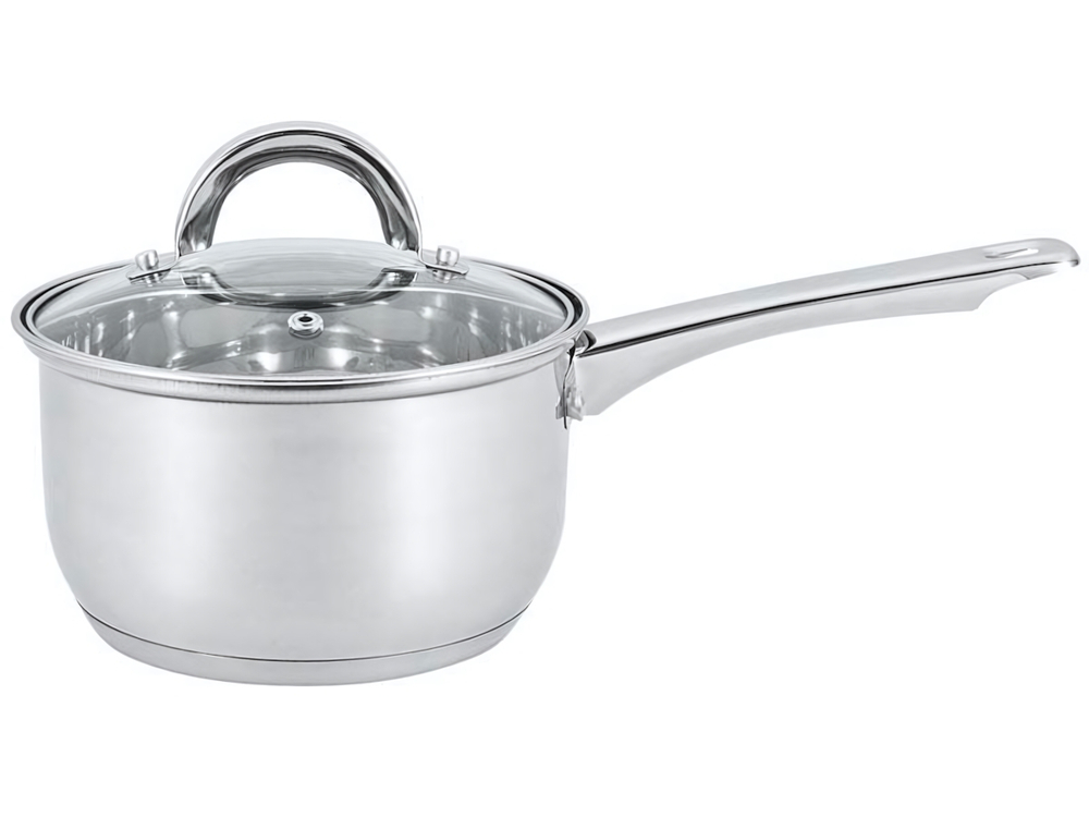 Ковш 1,9л нерж с крышкой, капсулированное дно "Mediano"