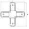 Коннектор X-образный Lightstar Barra 502147