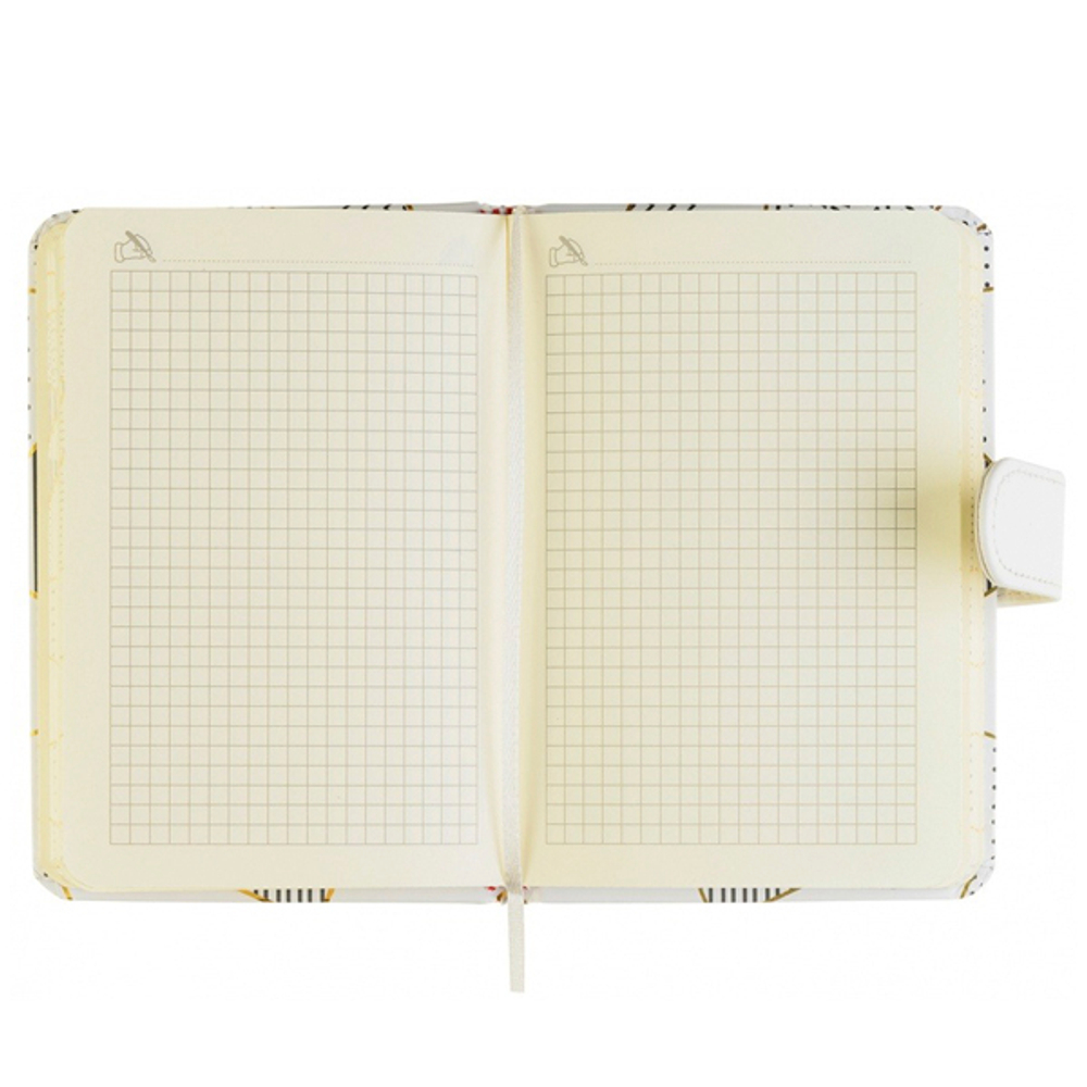 Ежедневник Basir на магните, формат А5, серия "Classic", ПВХ переплет с напылением, 19*12.5 см, 112 листов, 4 цвета ассорти