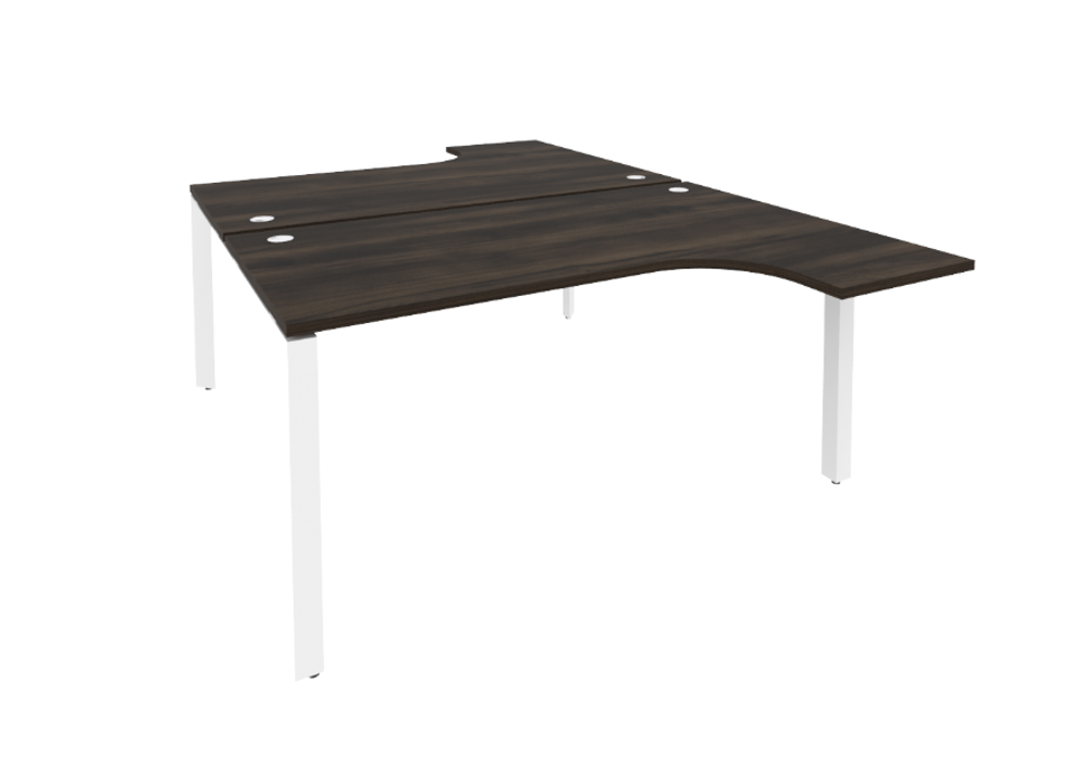 Рабочая станция на П-образном металлическом каркасе 2 места 2395 Onix