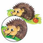 Украшение для окон и стекла ЗОЛОТАЯ СКАЗКА "Забавные зверюшки 3", 25,8х33,5 см, ПВХ, 591237