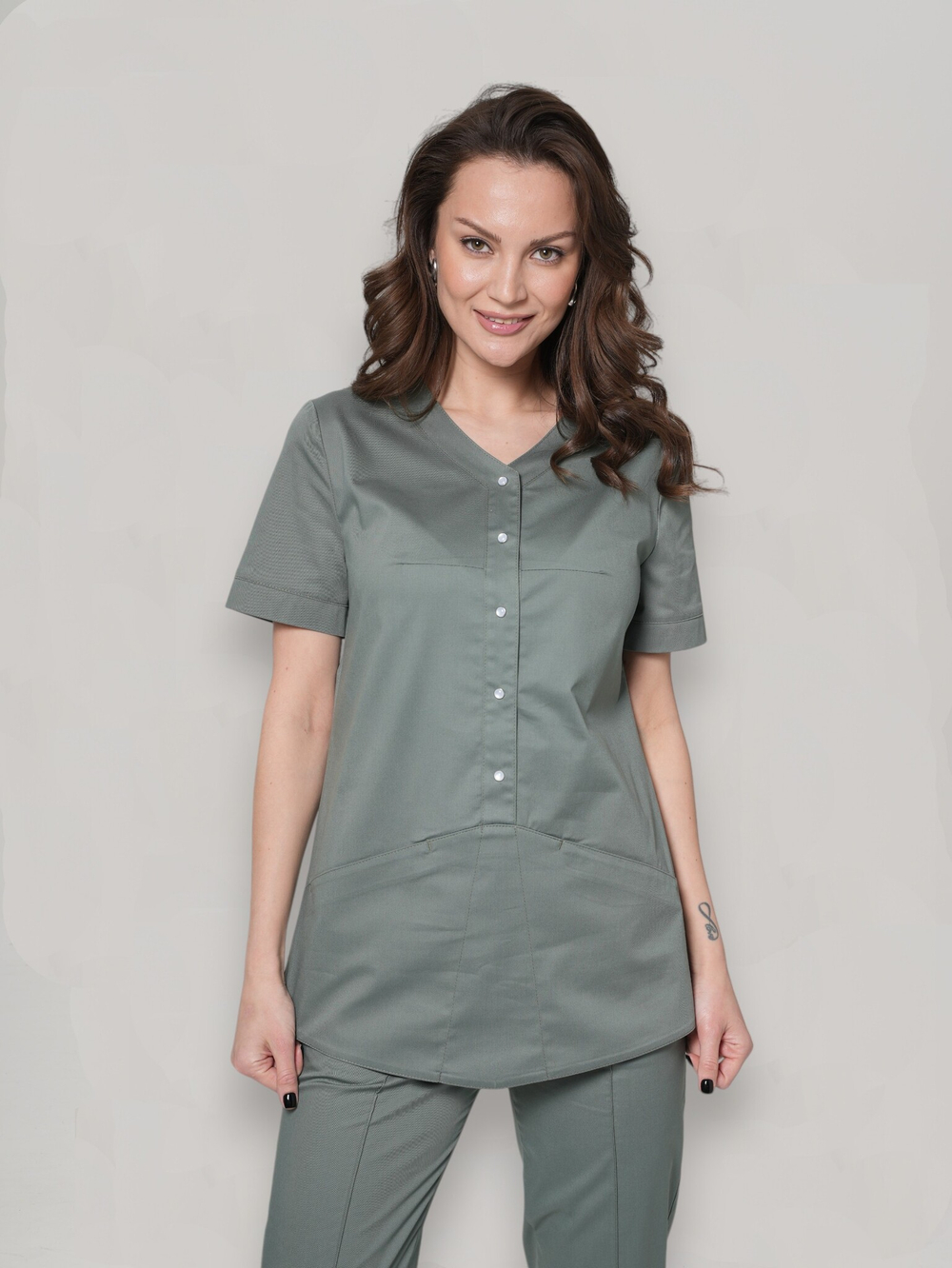 Блуза медицинская женская | Бл-353 к статус стрейч