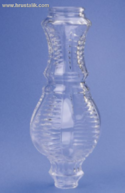 Центральная колба хрустальной люстры прозрачная. №52-90