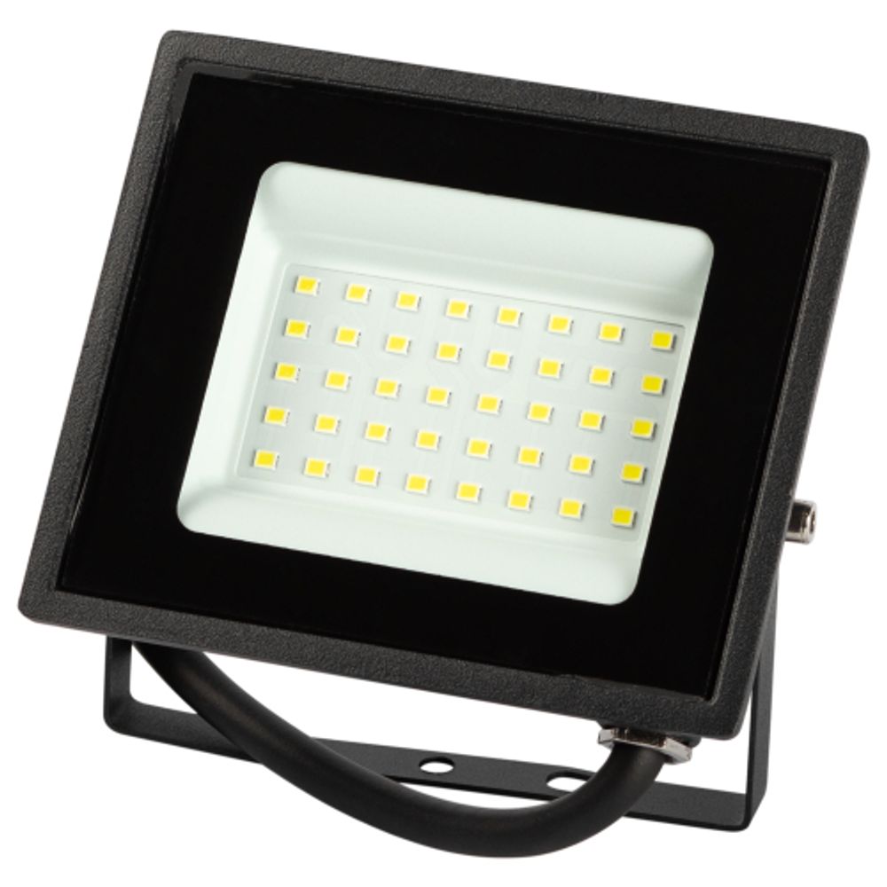 Прожектор светодиодный уличный ЭРА LPR-023-0-65K-030 30Вт 2400лм 6500K КСС Д 120° 2 года IP65 черный | Прожекторы Стандарт