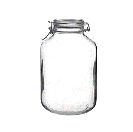 Банка для сыпуч. продук. «Фидо»; стекло; 5л; D=15 см, H=27.6 см; прозр.