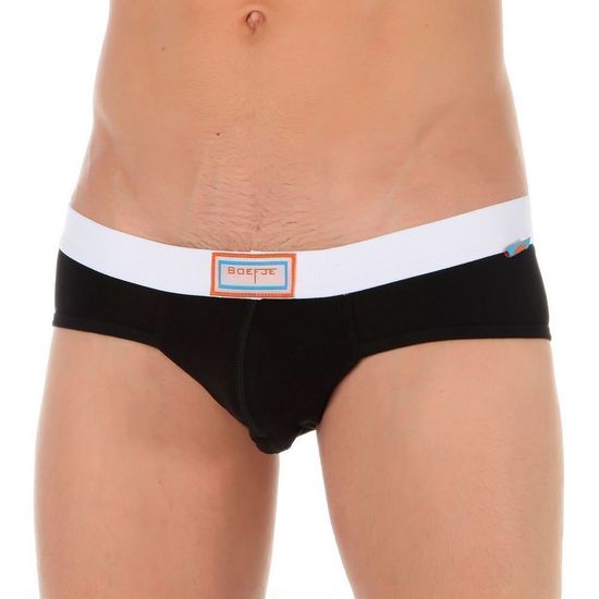 Мужские трусы брифы черные Boefje