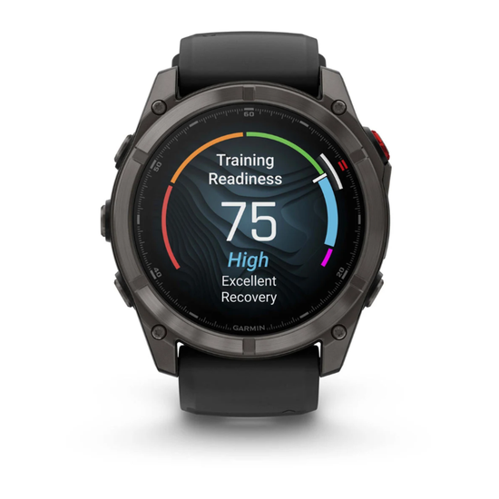 Умные часы Garmin Fenix 8 PRO, 51 мм, AMOLED, Sapphire, Carbon Gray DLC Titanium with Black/Pebble Gray Silicone Band