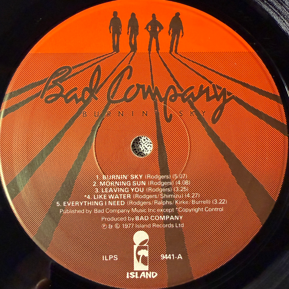 Виниловая пластинка Bad Company - Burnin' Sky LP