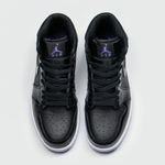 кроссовки Air Jordan 1 Mid Black White Ftwr. Wmns