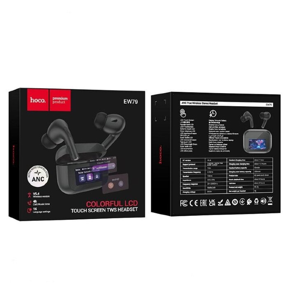 EW79 Bright true wireless ANC touch screen BT headset