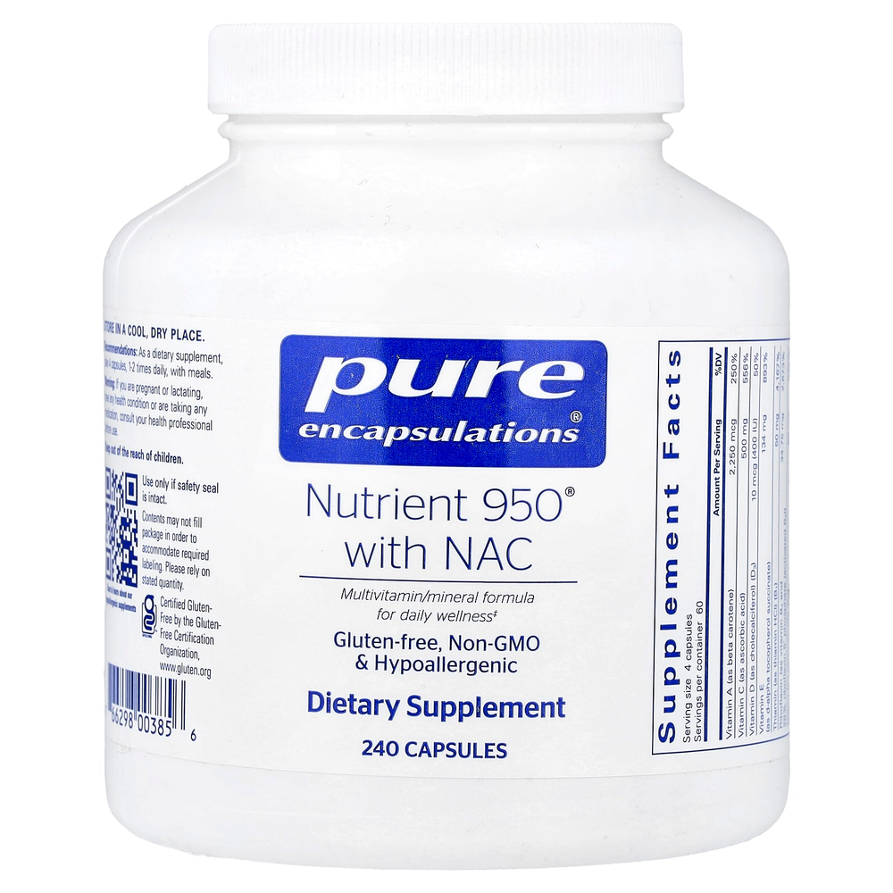 Pure Encapsulations, Nutrient 950® with NAC, 240 Capsules