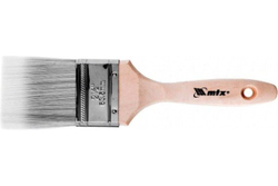 Кисть плоская Platinum 2.5", искусственная щетина, деревянная ручка// MTX