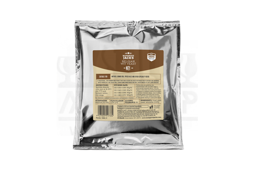 Пивные дрожжи Mangrove Jack's "Belgian Wit Yeast M21", 250 г