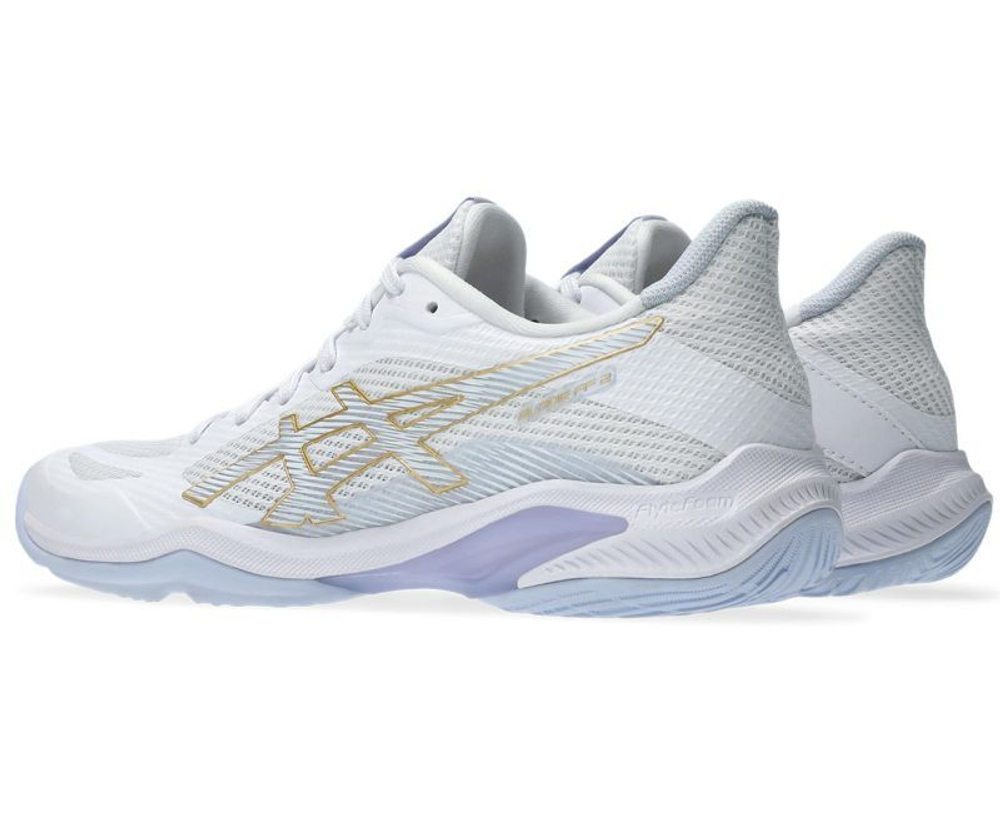 Женские кроссовки для бадминтона/сквоша Asics Blade FF 2 - white/blue fade