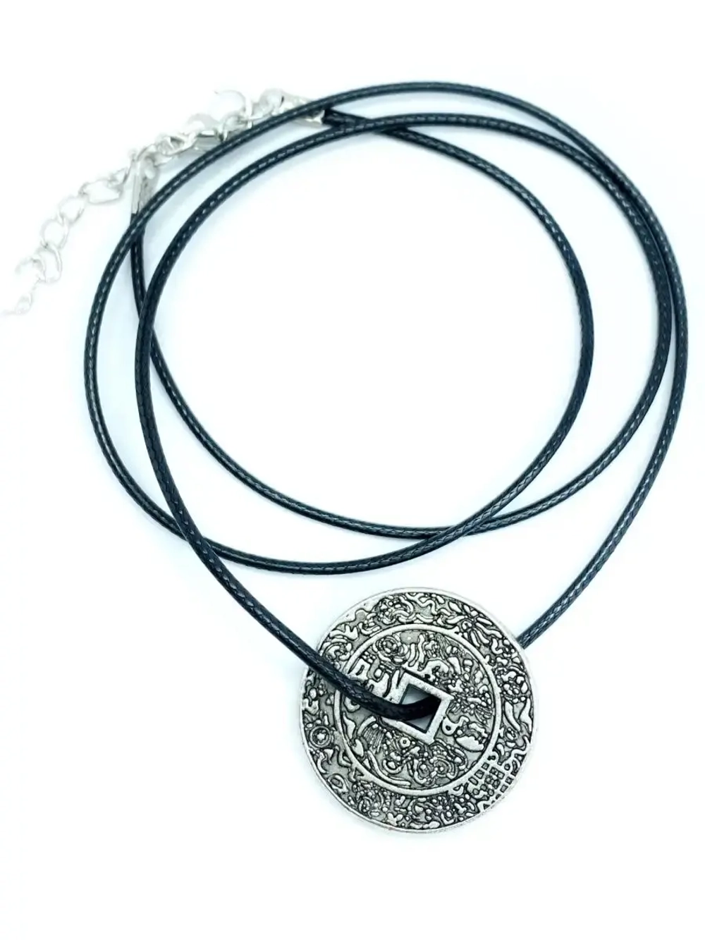 Денежный магический кулон из стали амулет Монета Удачи