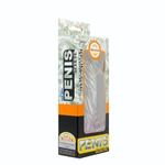 Насадка с закрытой головкой и вибрацией - 13 см. (Цвет: прозрачный)