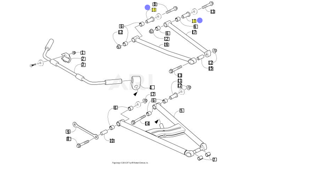 Втулка рычага Arctic Cat 2603-634