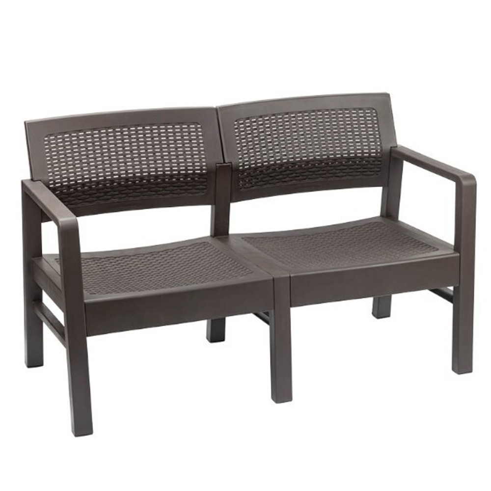 Диван РОТАНГ двухместный 1200*580*750 (в разобранном виде в индивид. упаковке) М4006