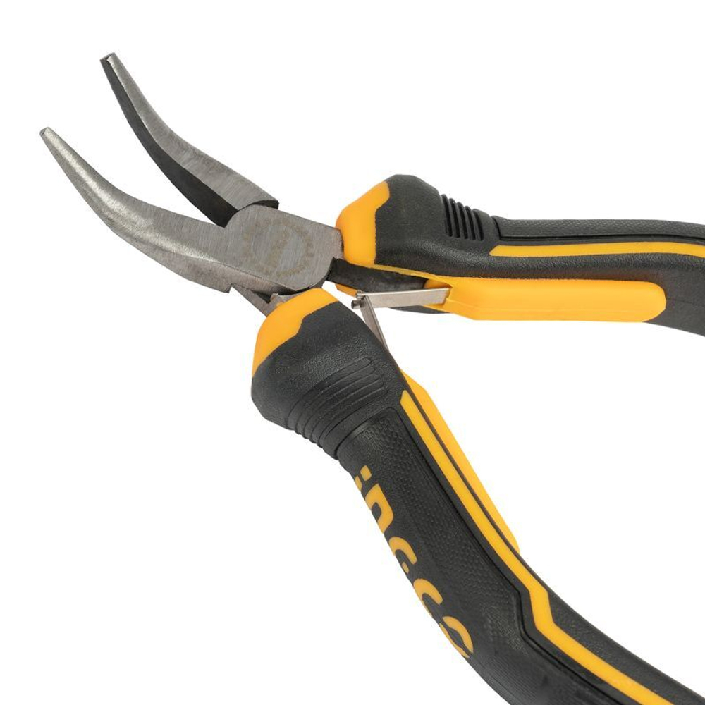 Тонкогубцы мини изогнутые INGCO INDUSTRIAL 115 мм