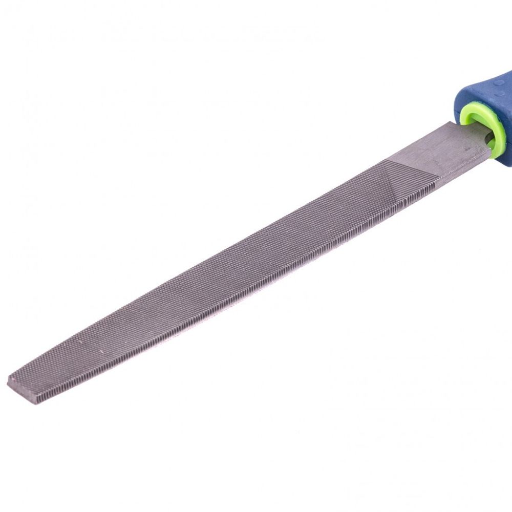 16224 Напильник, 150 мм, плоский, двухкомпонентная рукоятка, №2 Сибртех