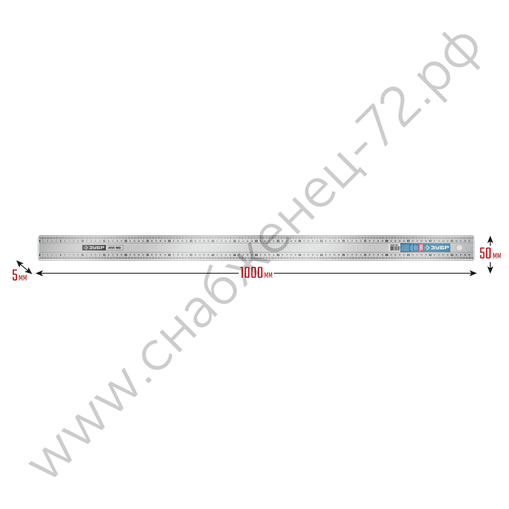 ЗУБР АПЛ, 1.0 м, усиленная алюминиевая линейка, Профессионал (34384-100)